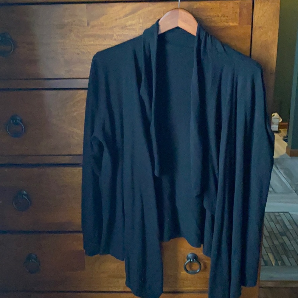 Black cardigan